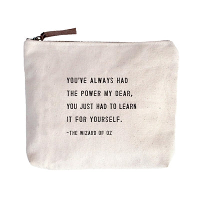 Canvas Zip Pouch
