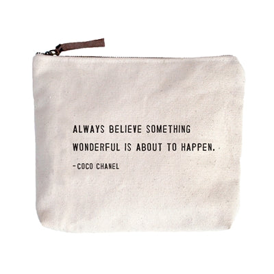 Canvas Zip Pouch