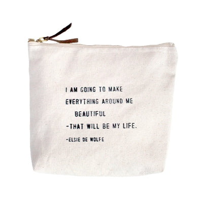 Canvas Zip Pouch