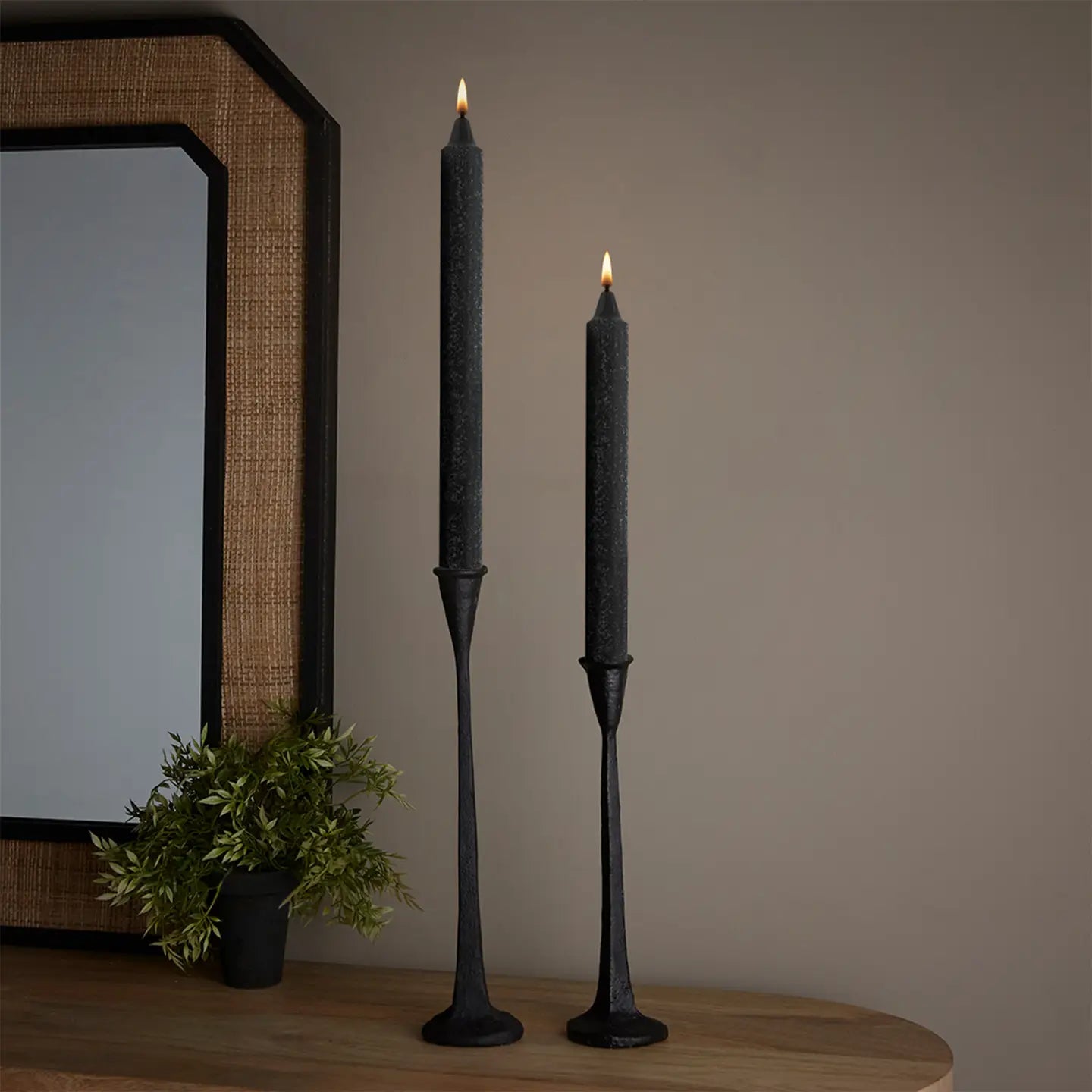9" Timber Taper Candle
