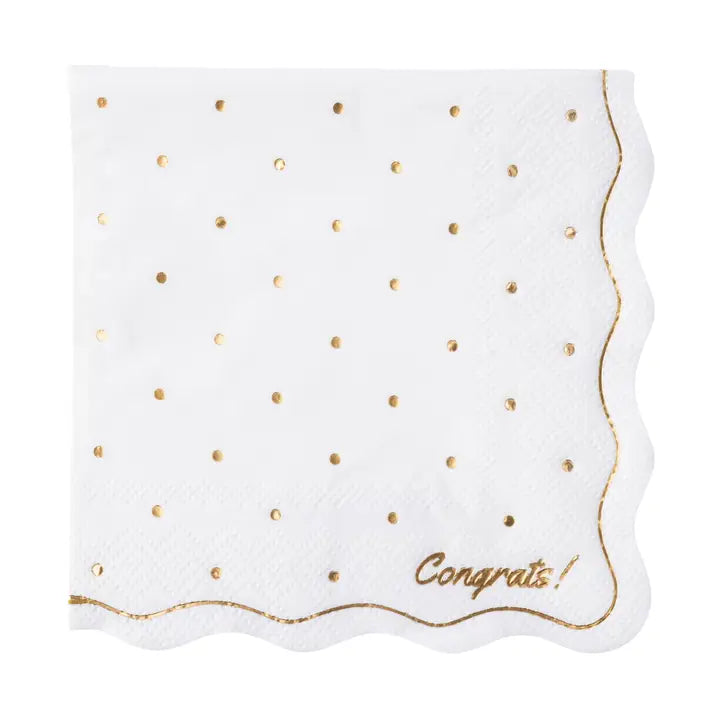 Polka Dot Cocktail Napkins