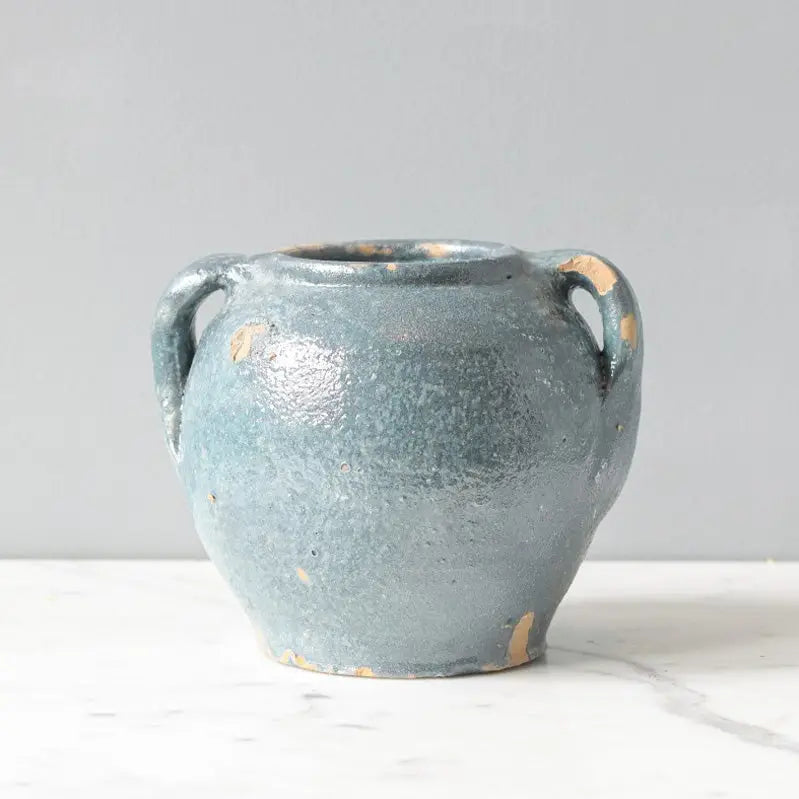Vintage Blue Pot