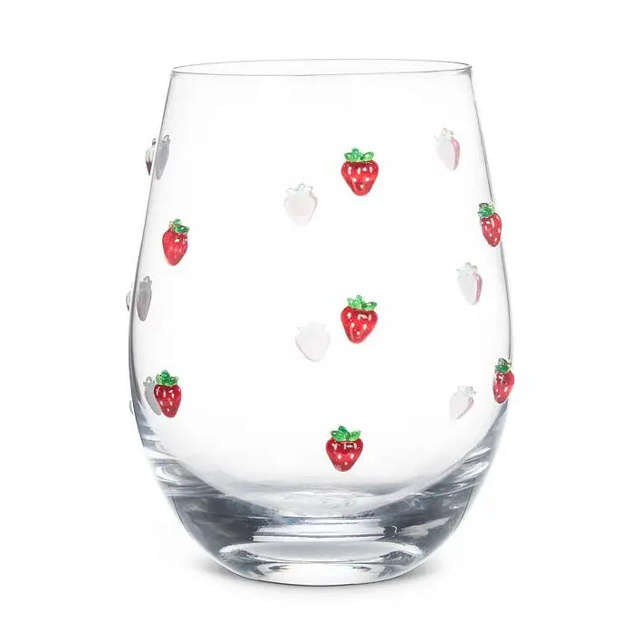 Strawberry Wine Glass