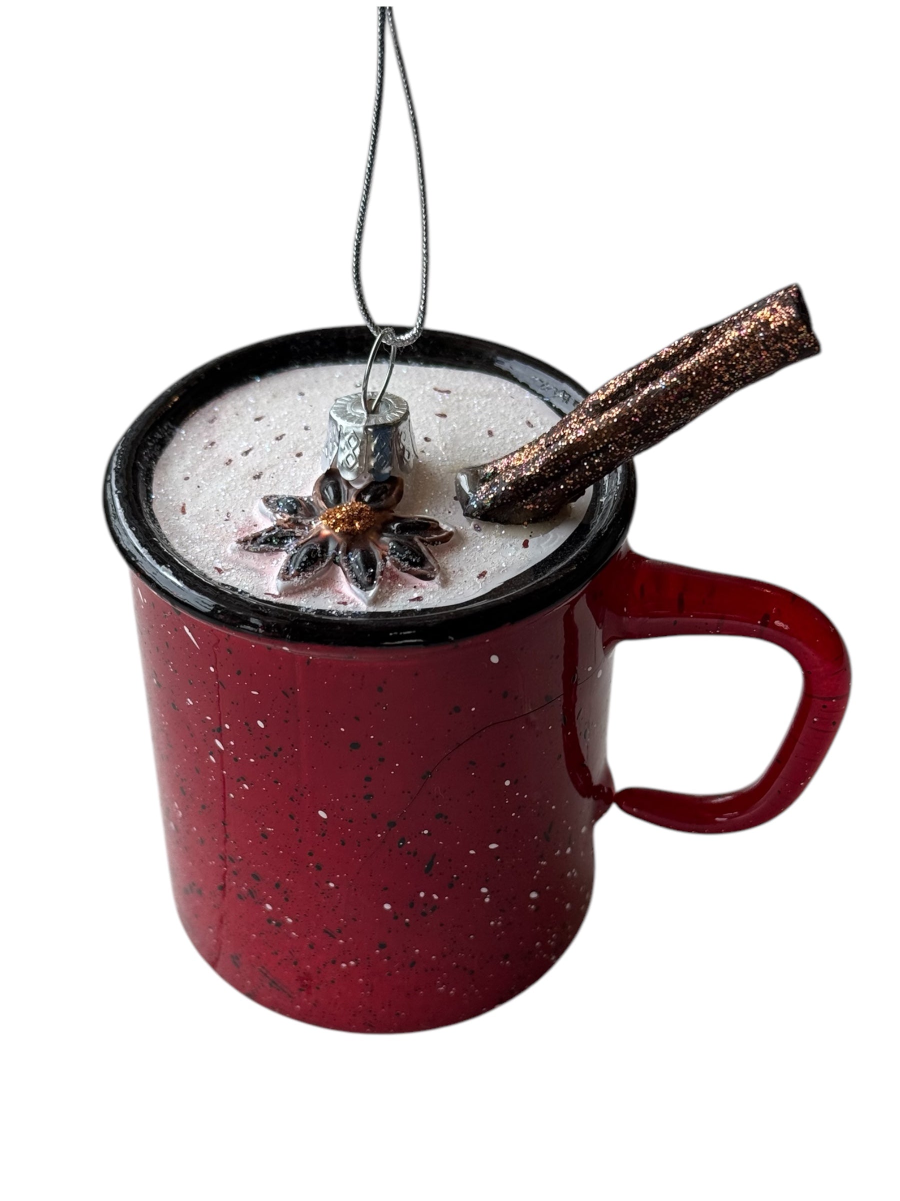XM Red Enamel mug