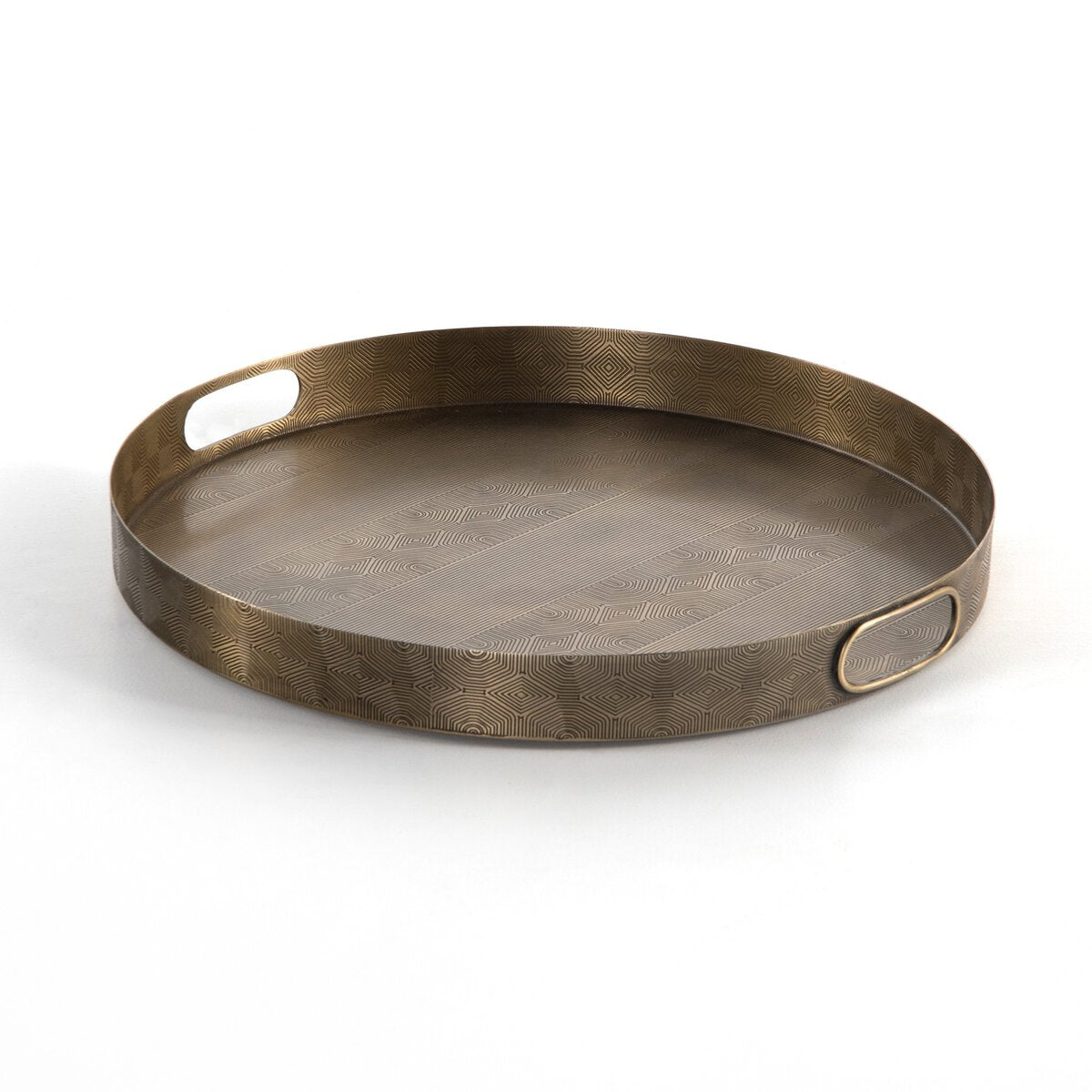 Round Etched Tray