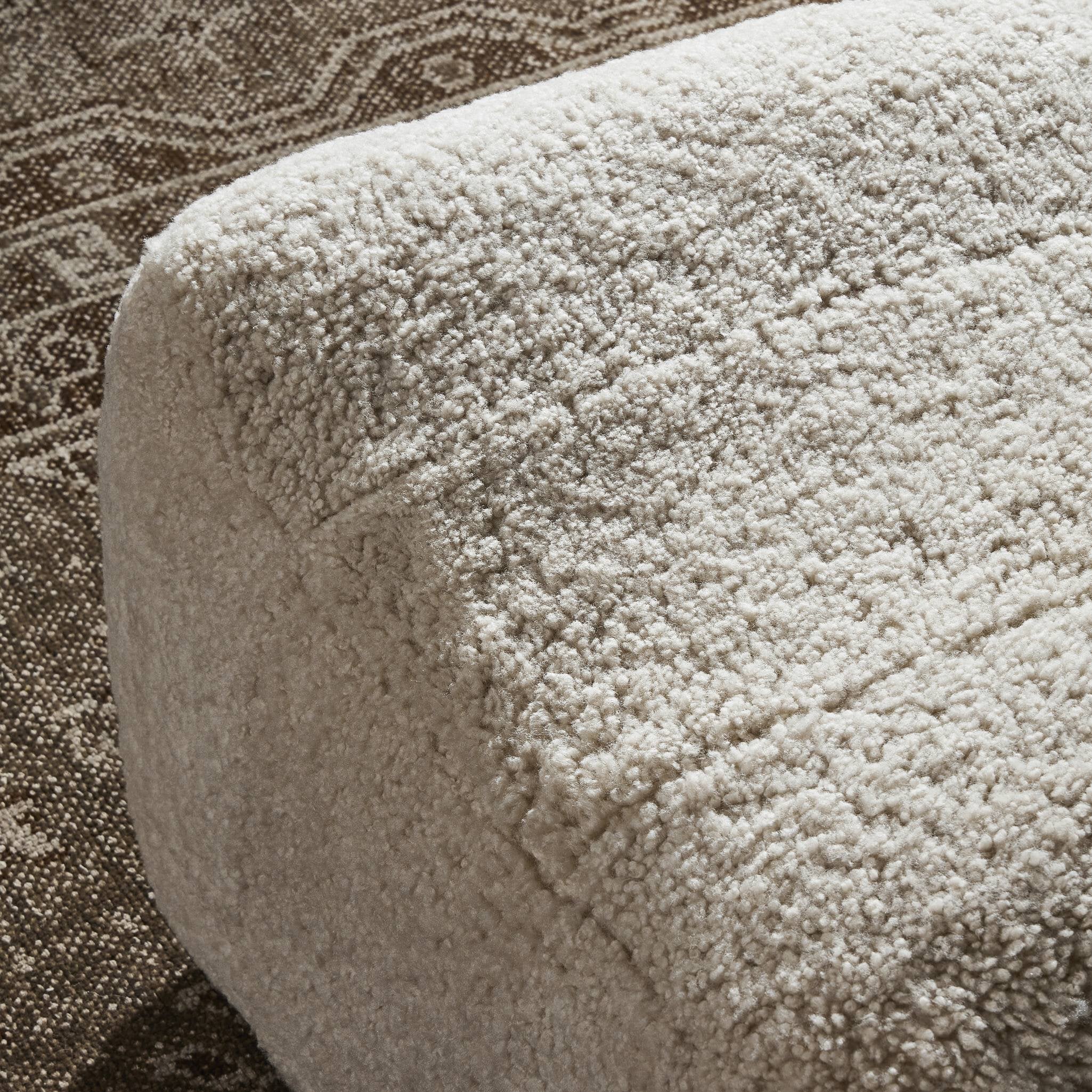 Newberry Shearling Ottoman