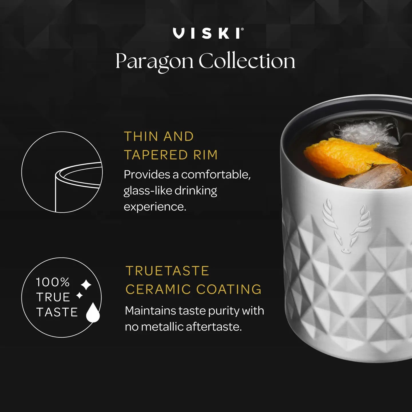 Rocks Tumbler, Vintage Rose
