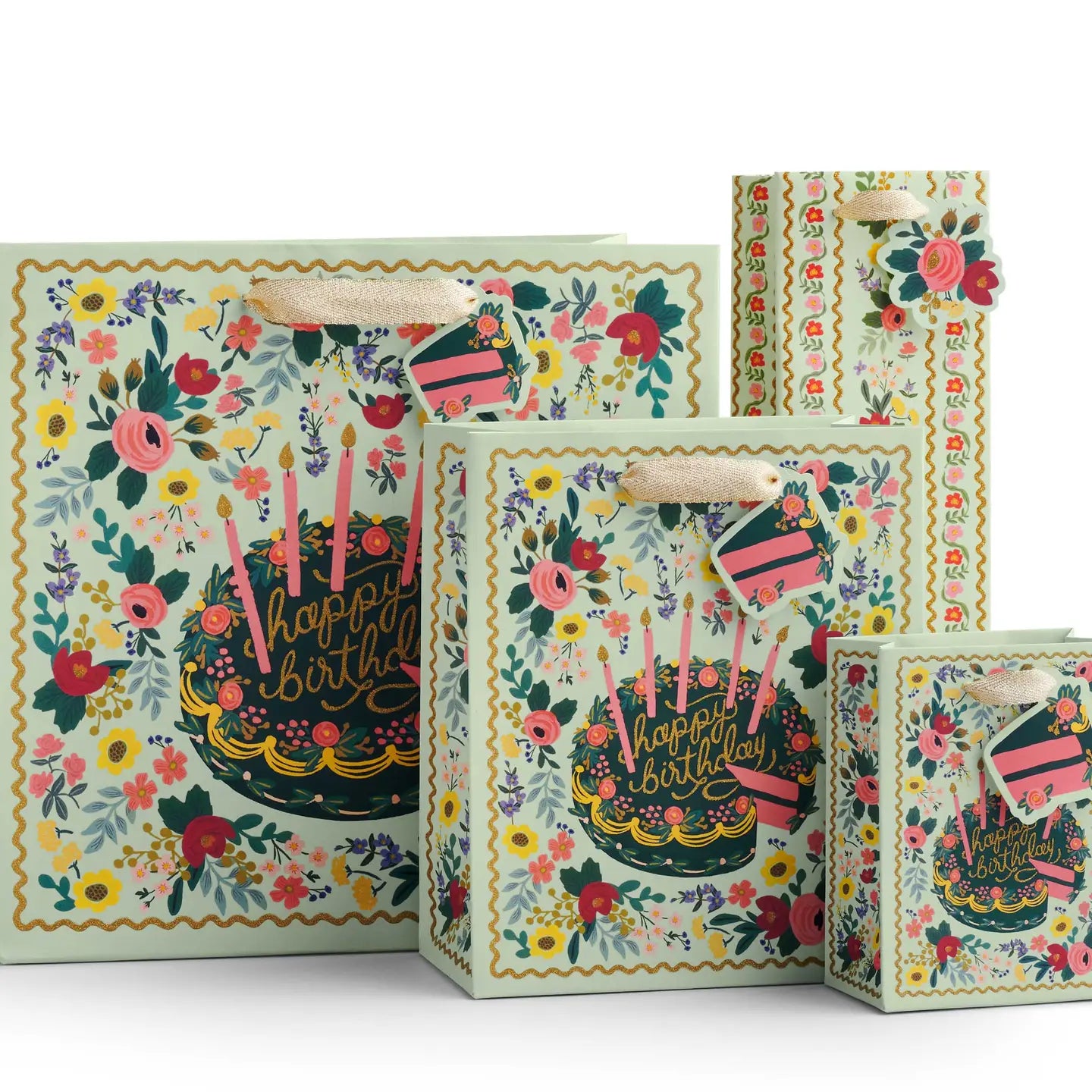 Floral Cake Gift Bag