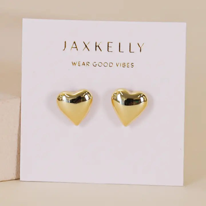 Puffed Heart Earring
