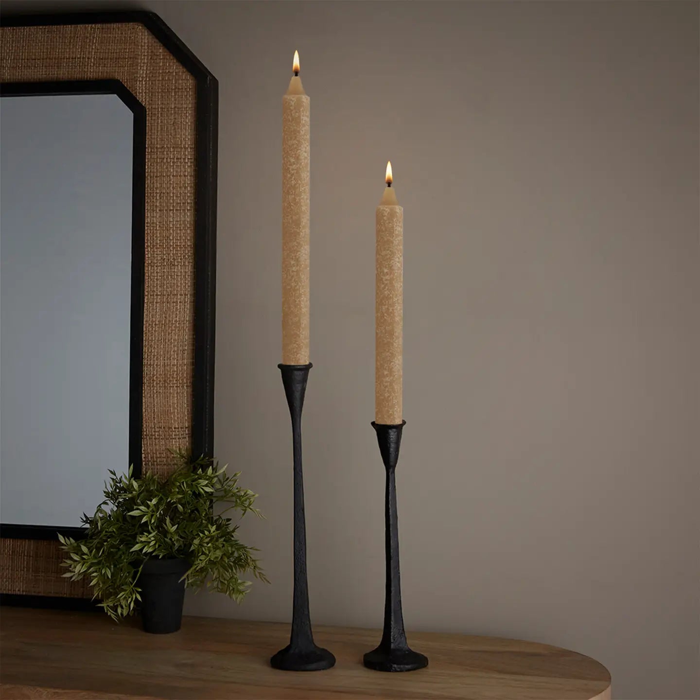 9" Timber Taper Candle