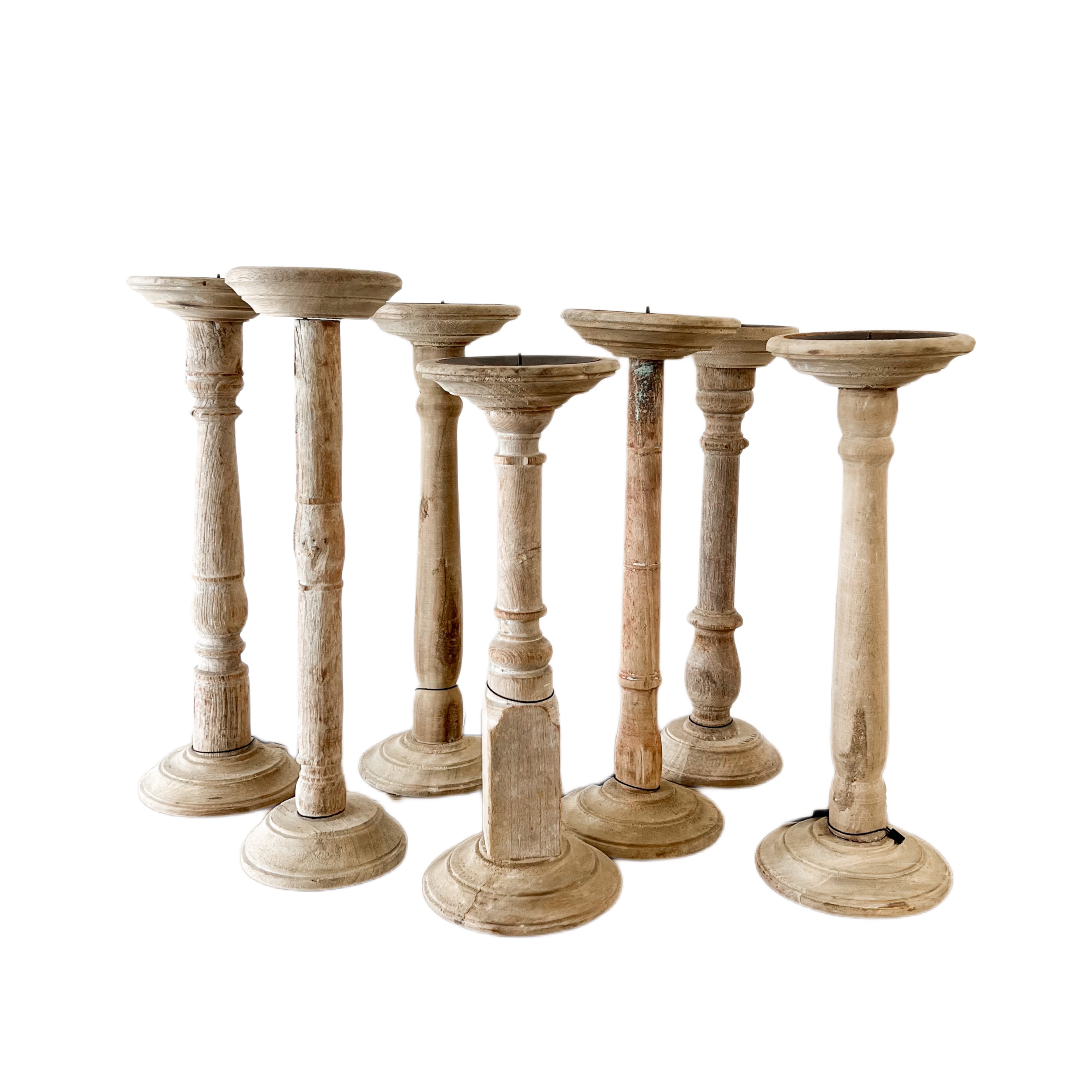 Vintage Rustic Candleholders