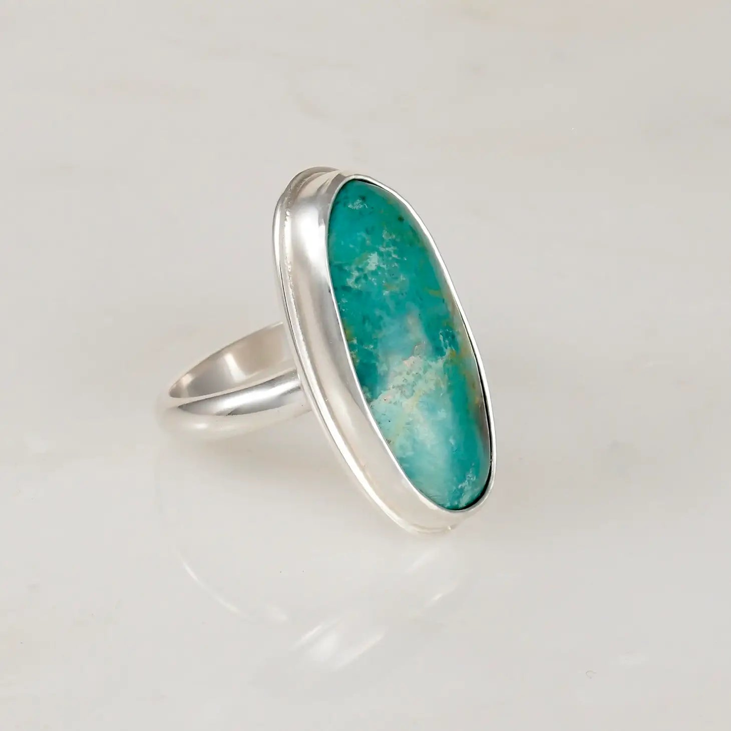 Teton Turquoise and Chrysocolla Ring