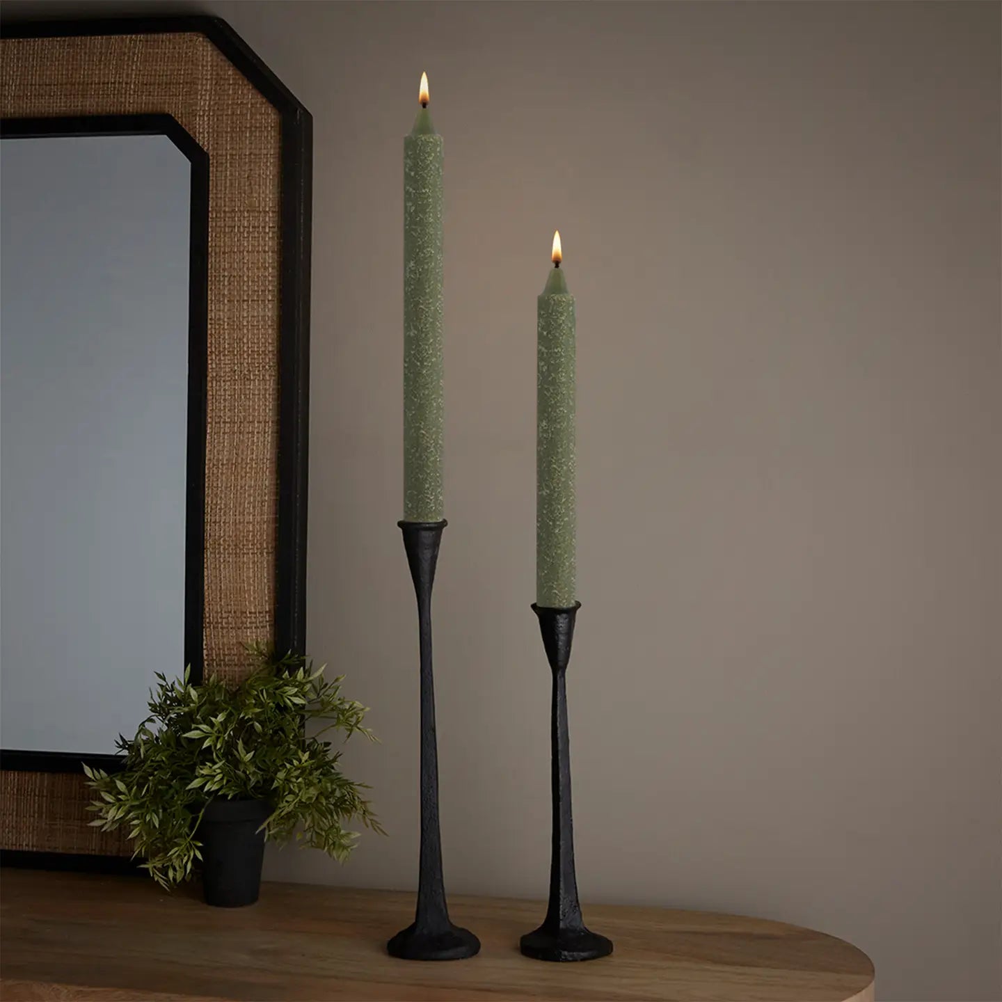 9" Timber Taper Candle
