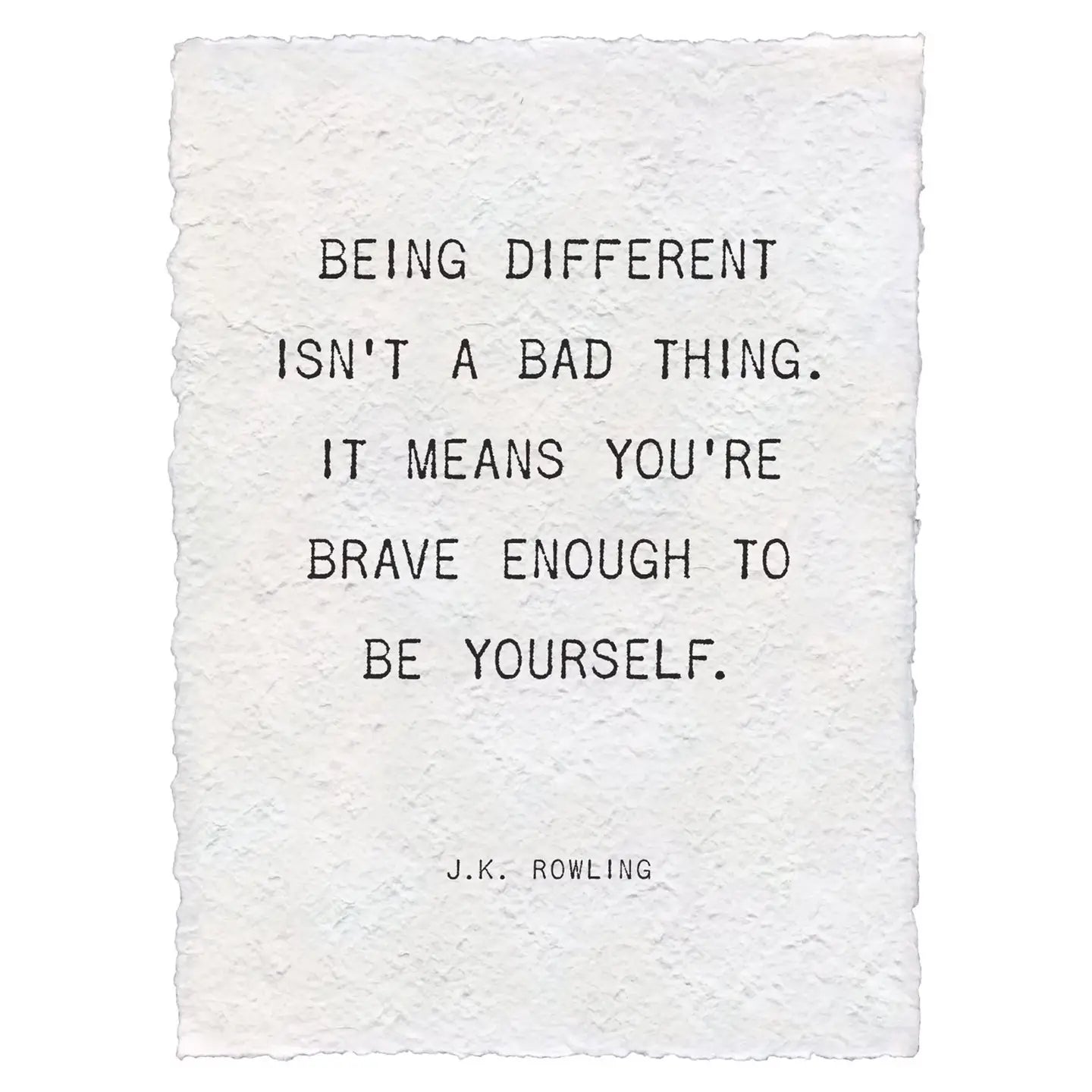 Quotes on Handmade Paper