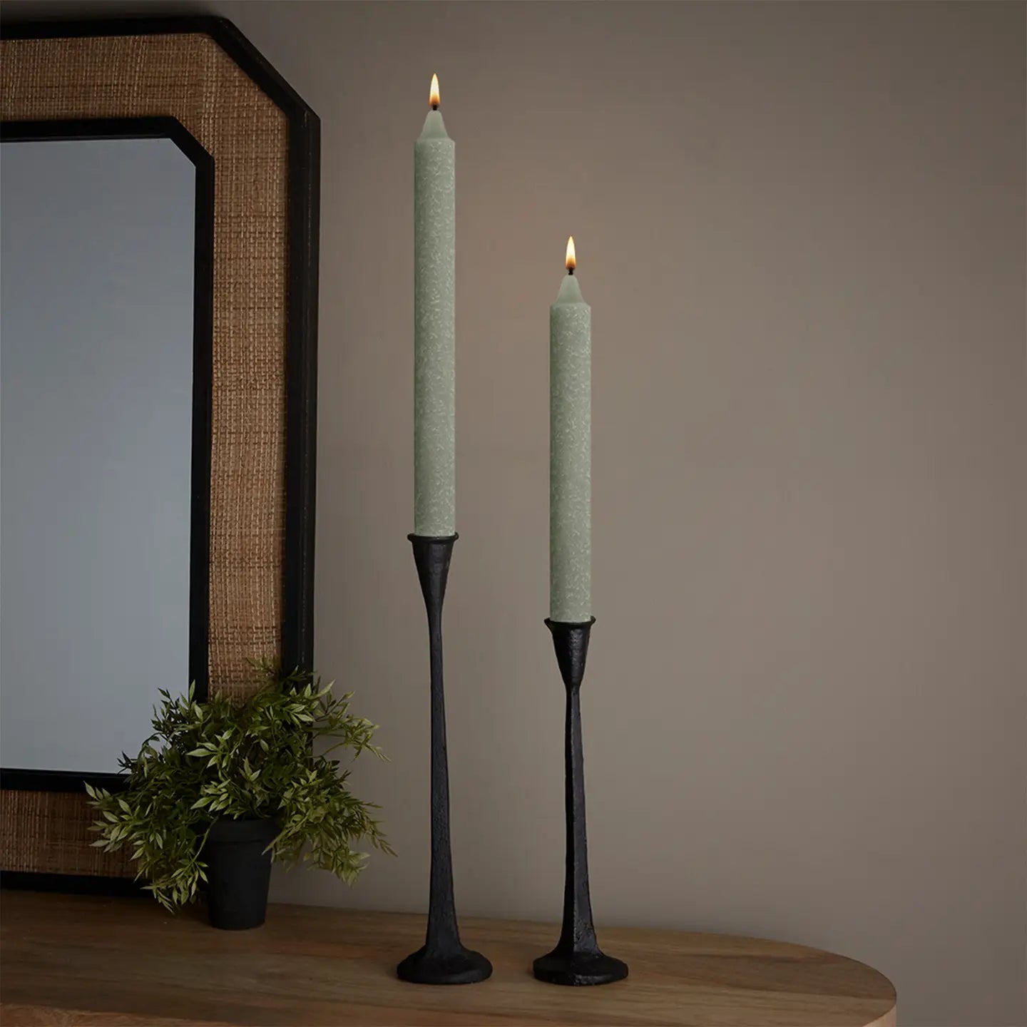 9" Timber Taper Candle