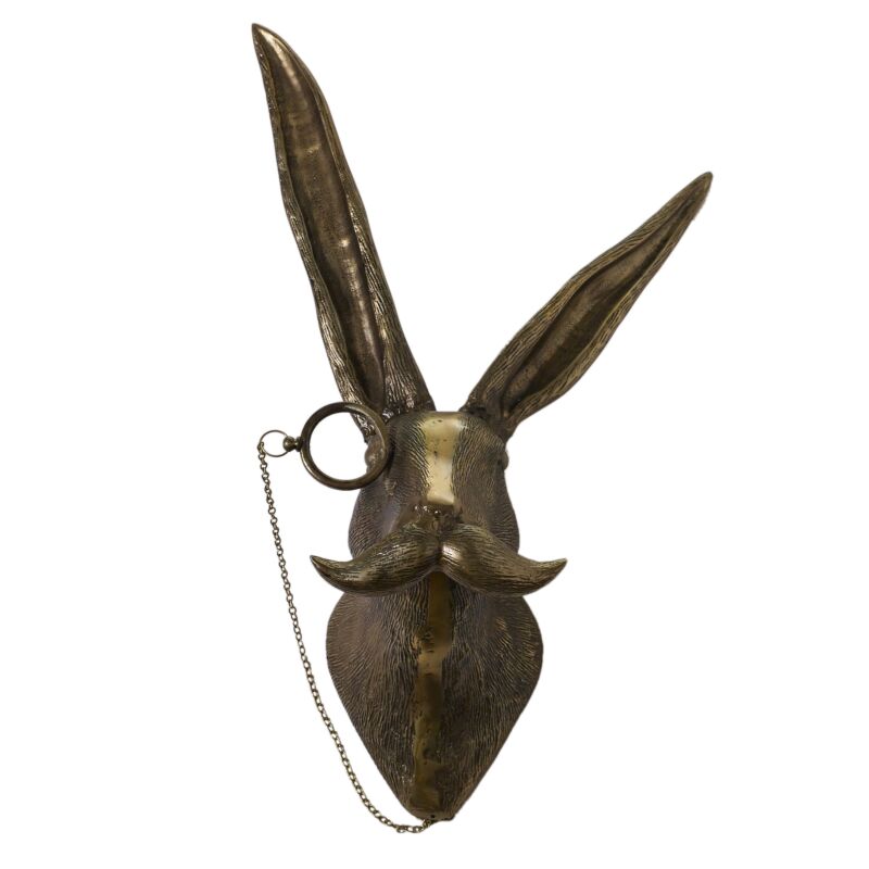 Metal Rabbit Sculpture