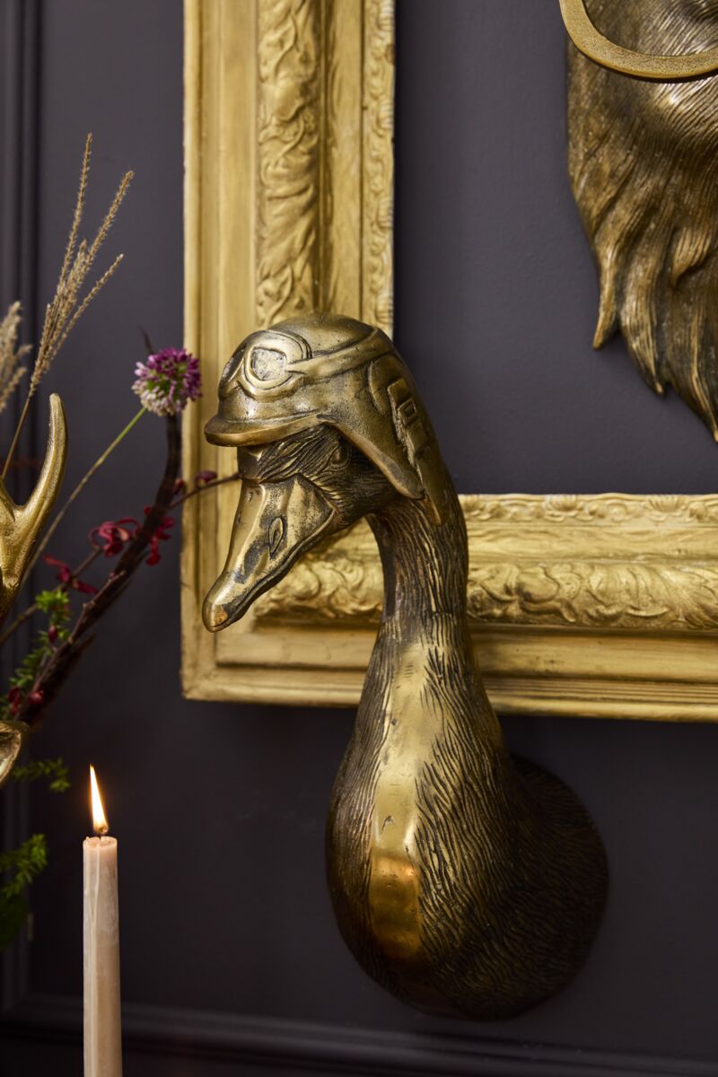 Metal Duck Sculpture
