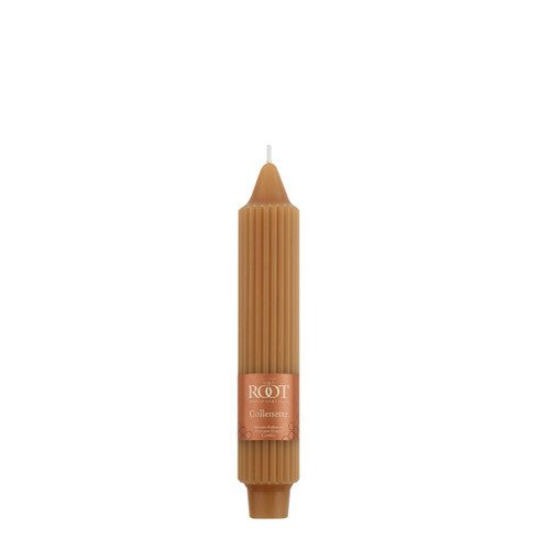 7" Ribbed Taper Candle