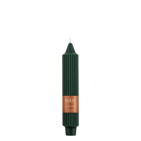 7" Ribbed Taper Candle