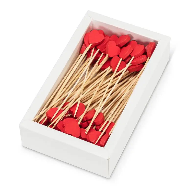 100 pc Heart Picks