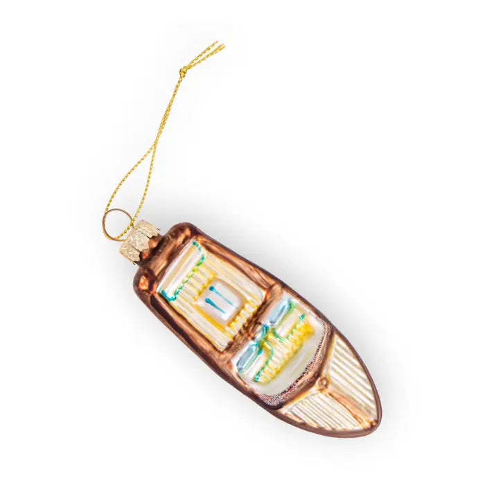 XM Vintage Speedboat Ornament