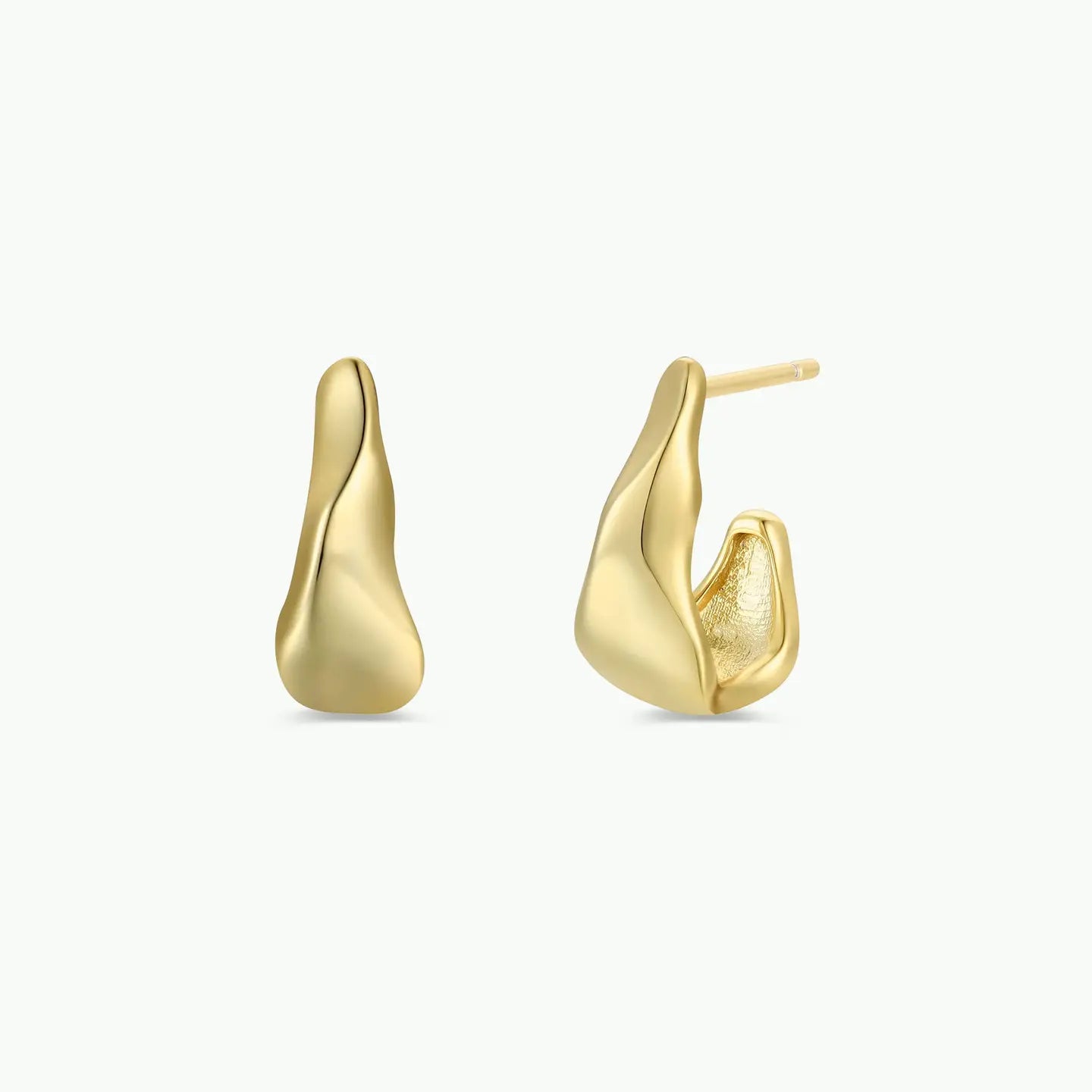 Ripple Hoop Earring