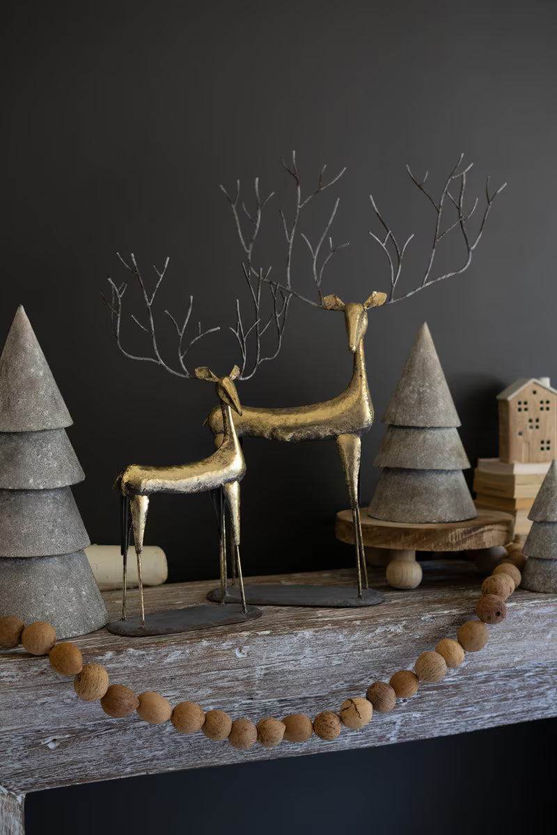 Antique Gold Christmas Deer