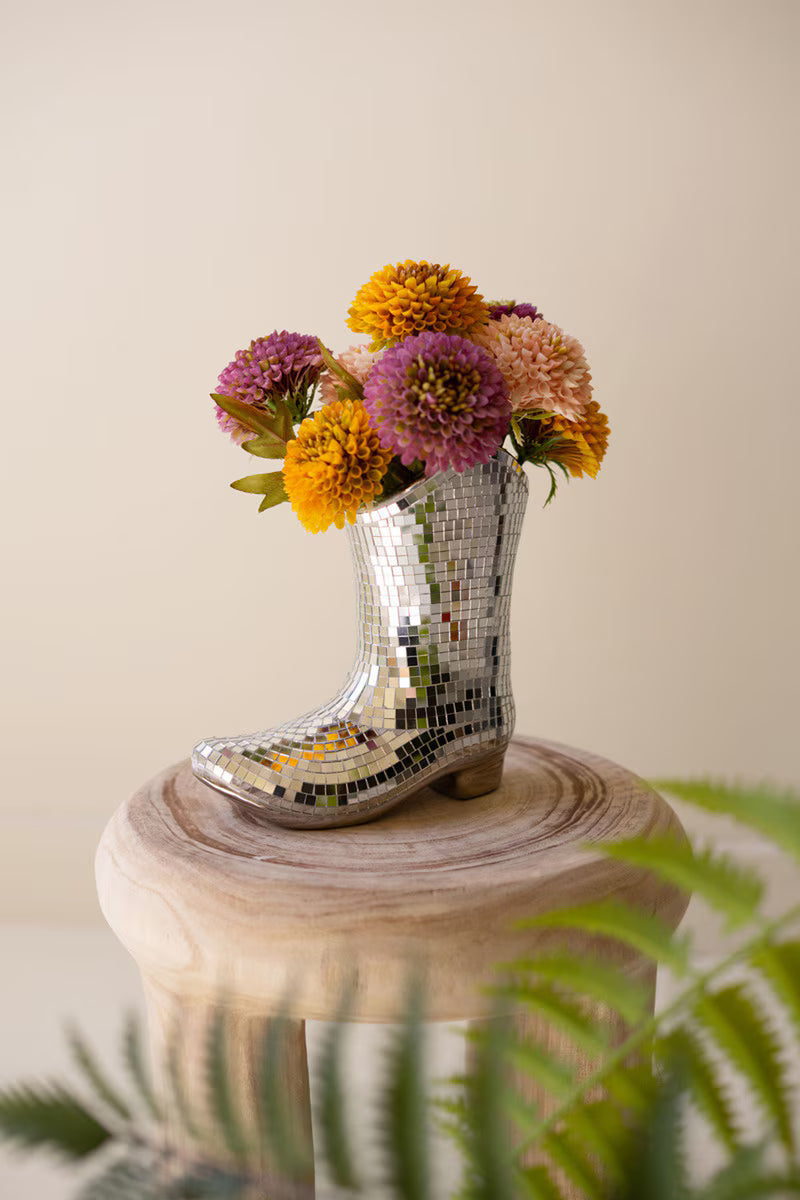 Disco Boot Vase