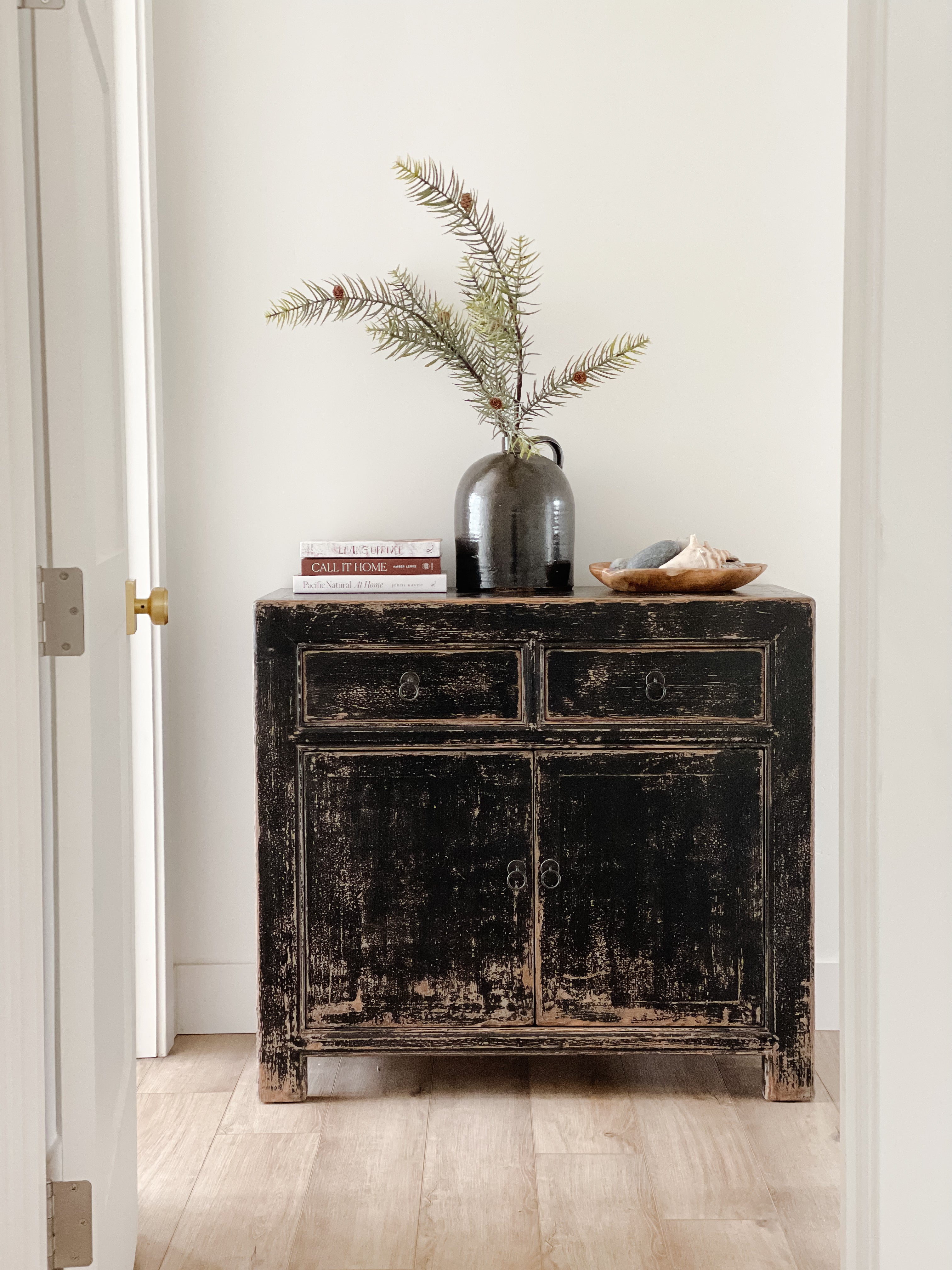 Onyx Distressed Cabinet