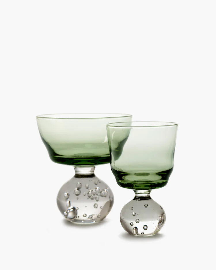 Stem Glass, Small Green