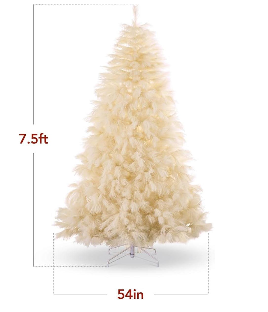 XM Ivory Feathered Tree