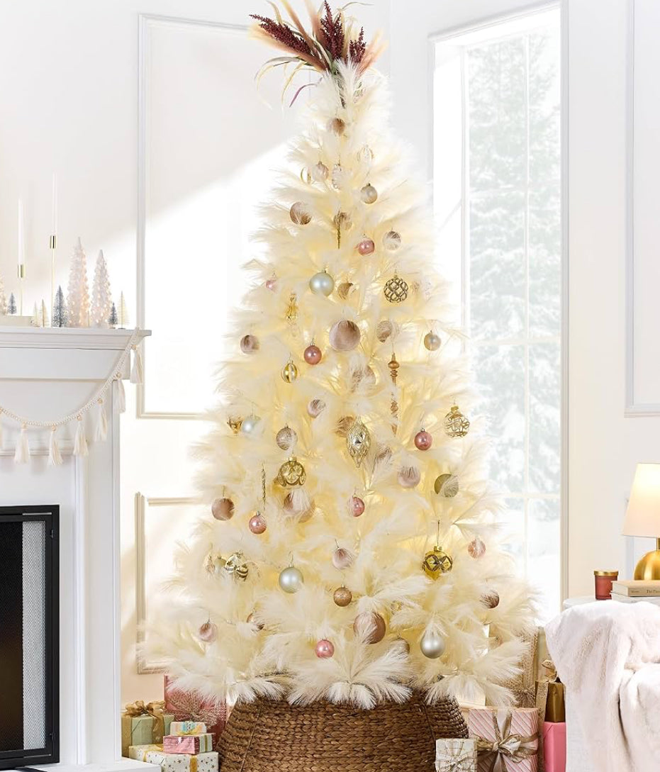 XM Ivory Feathered Tree