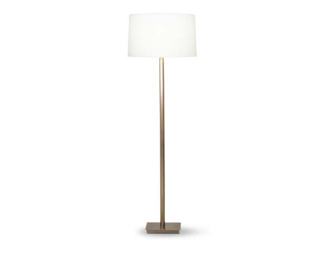 Brass Hex Floor Lamp