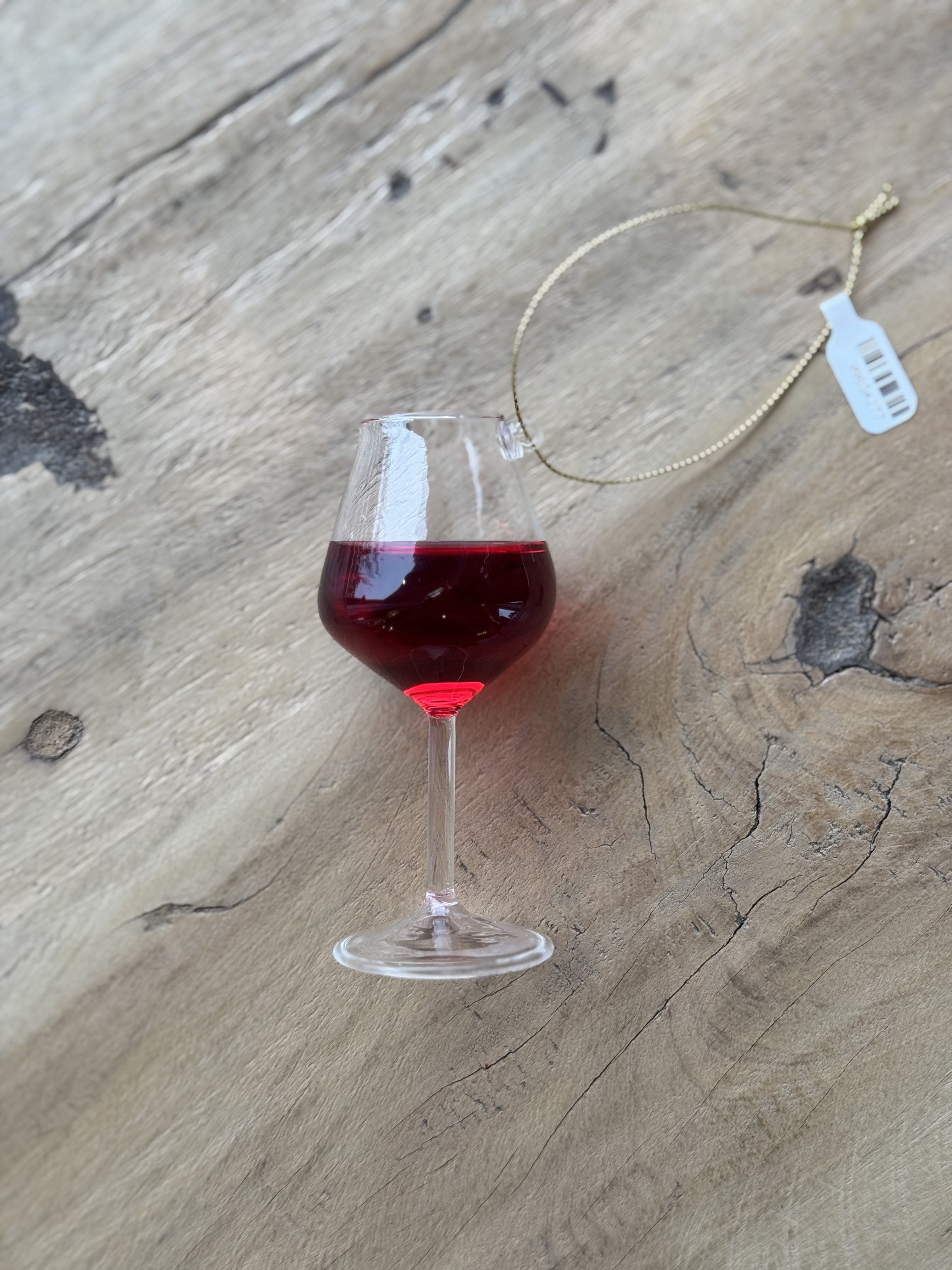 XM Wine Glass Ornament