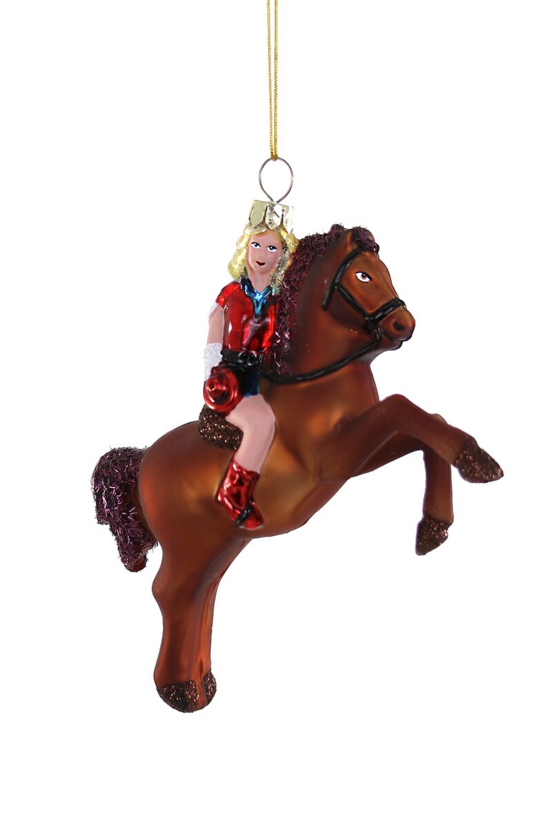 XM Cowgirl Ornament