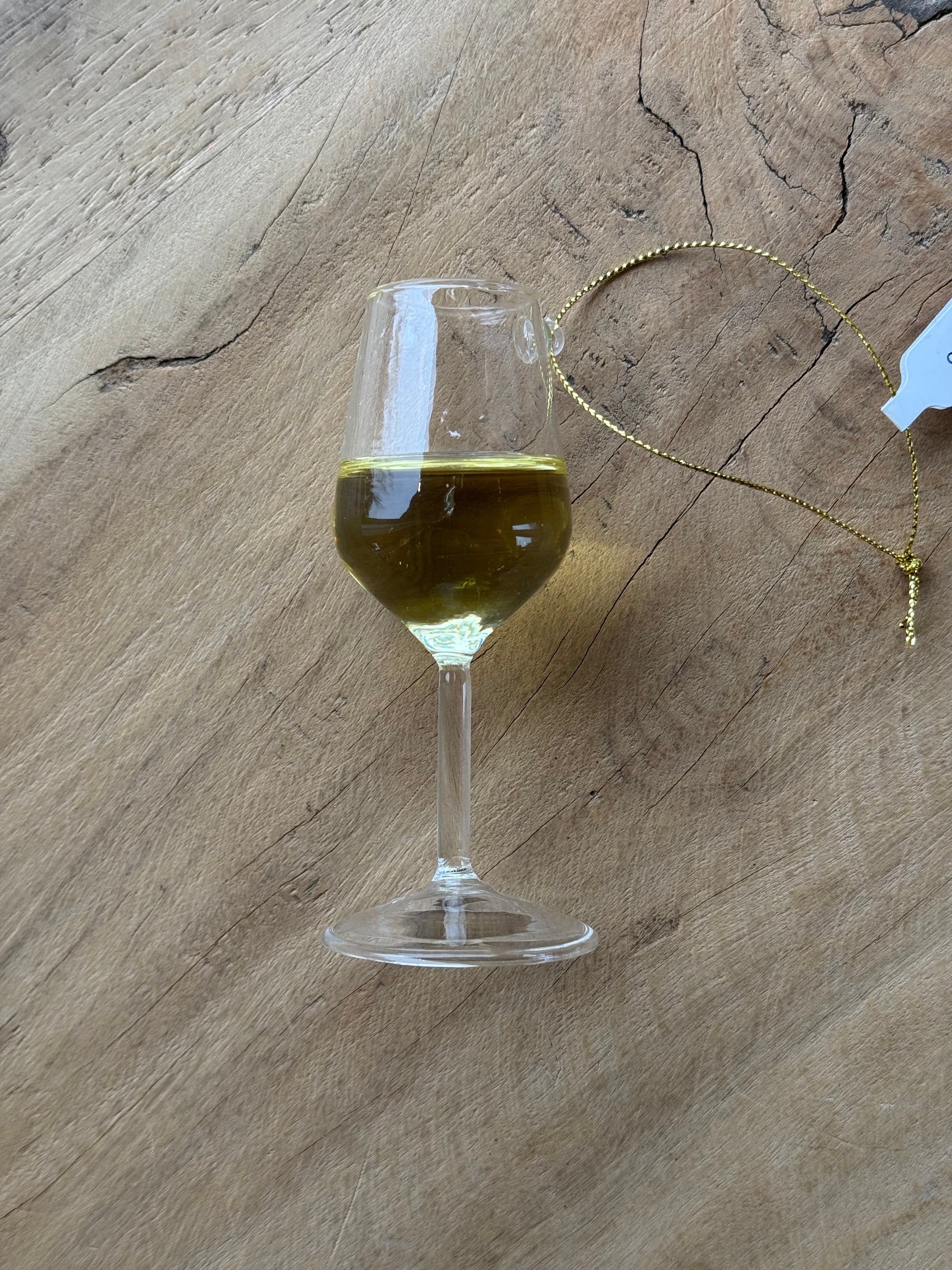 XM Wine Glass Ornament
