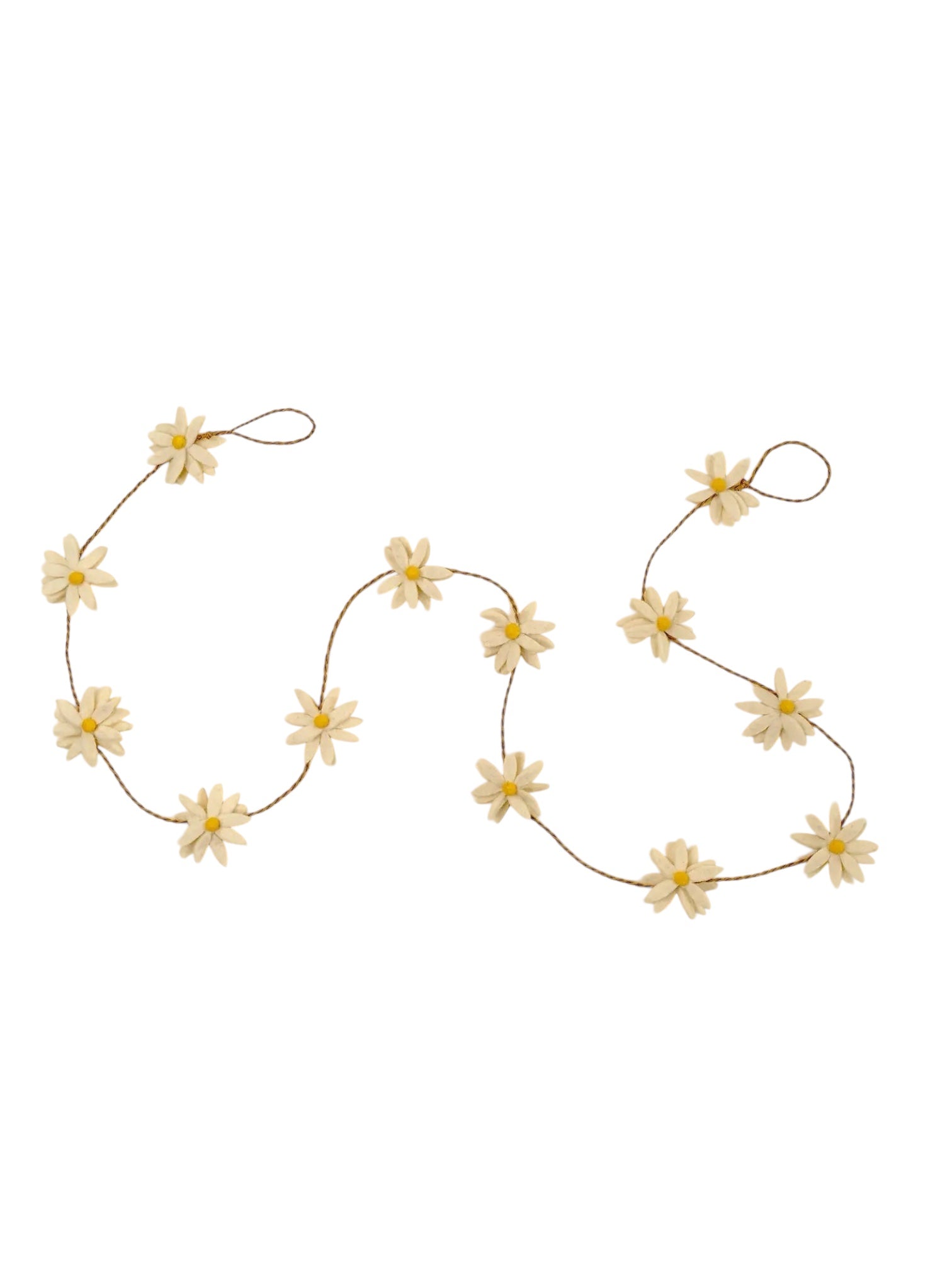 Daisy Felt Garland