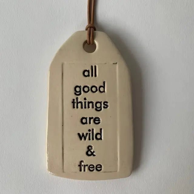 Ceramic Quote Tag