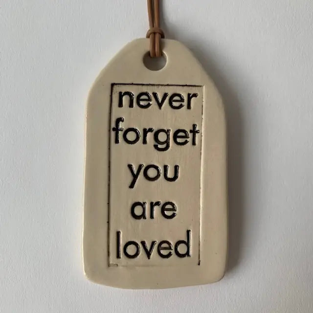 Ceramic Quote Tag