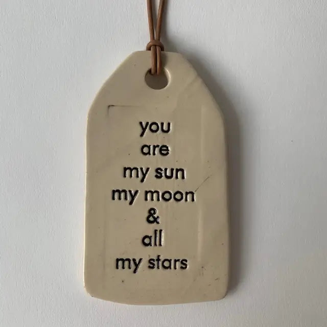 Ceramic Quote Tag