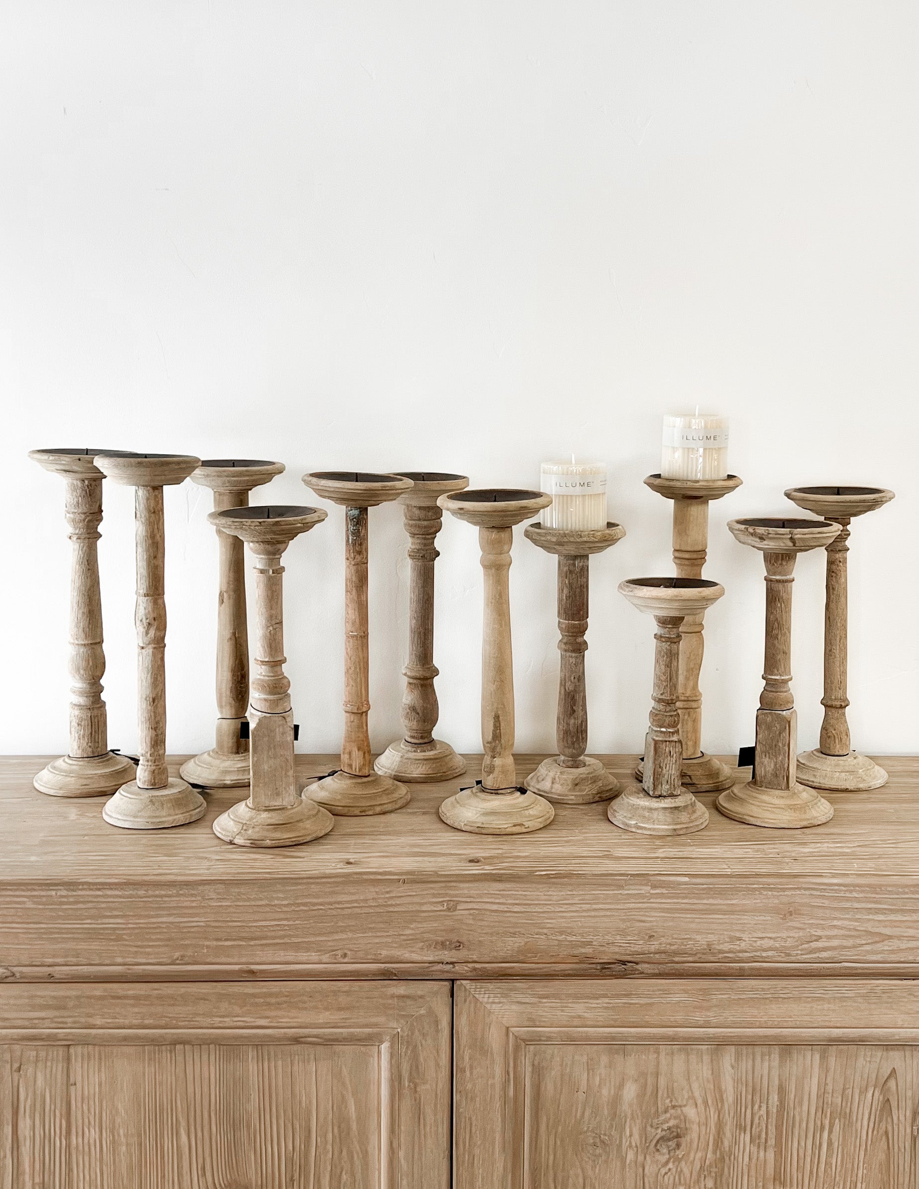 Vintage Rustic Candleholders