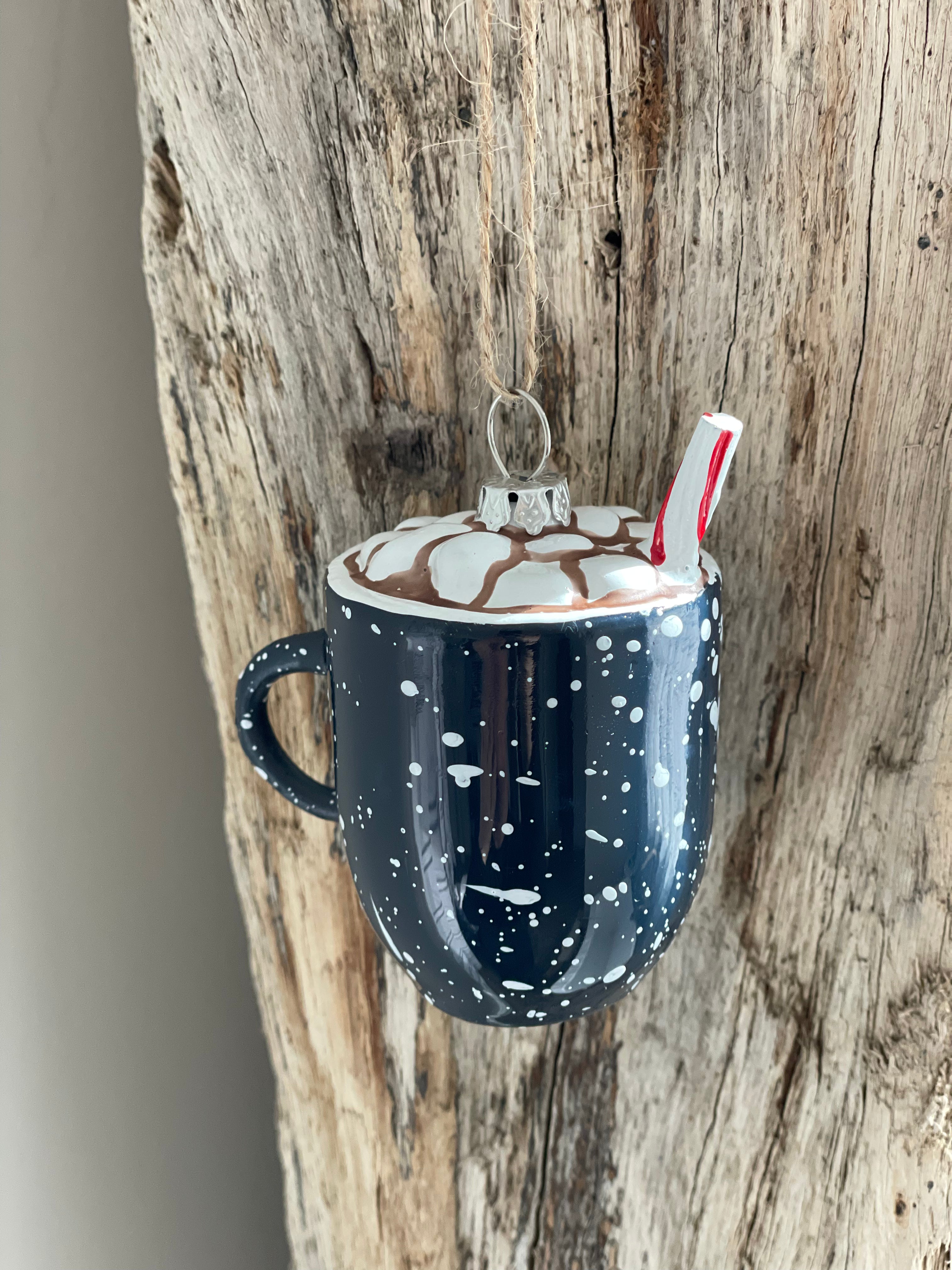 XM Blue Enamel Cocoa Ornament