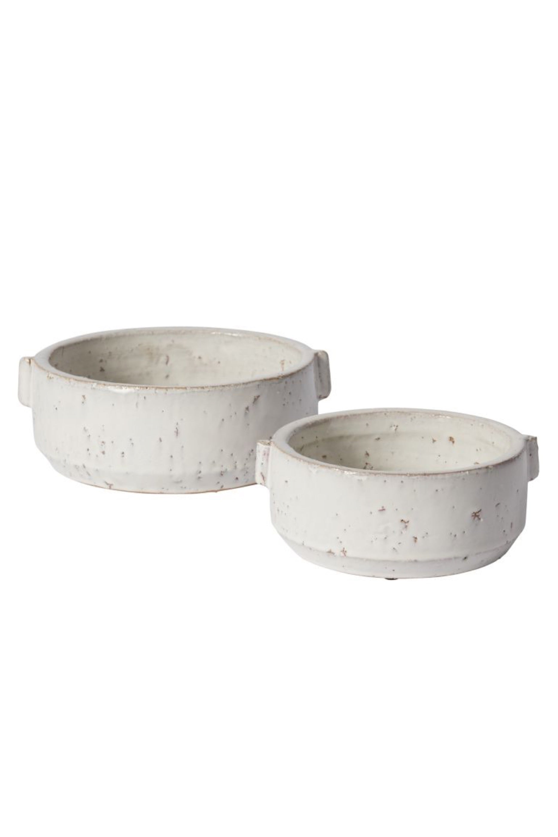 White Ceramic Glazed Bowl