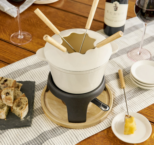 Cast Iron Fondue Pot