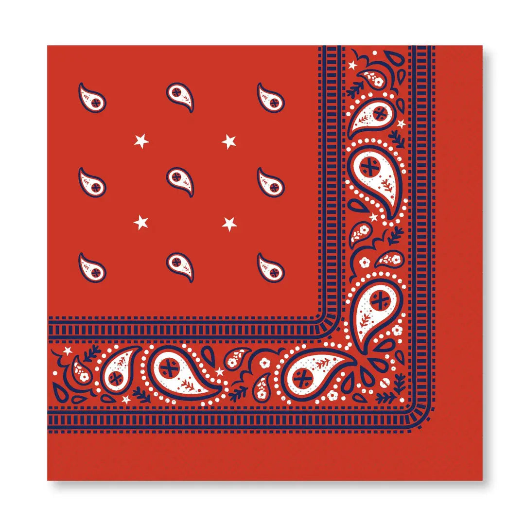 Red Bandana Napkins