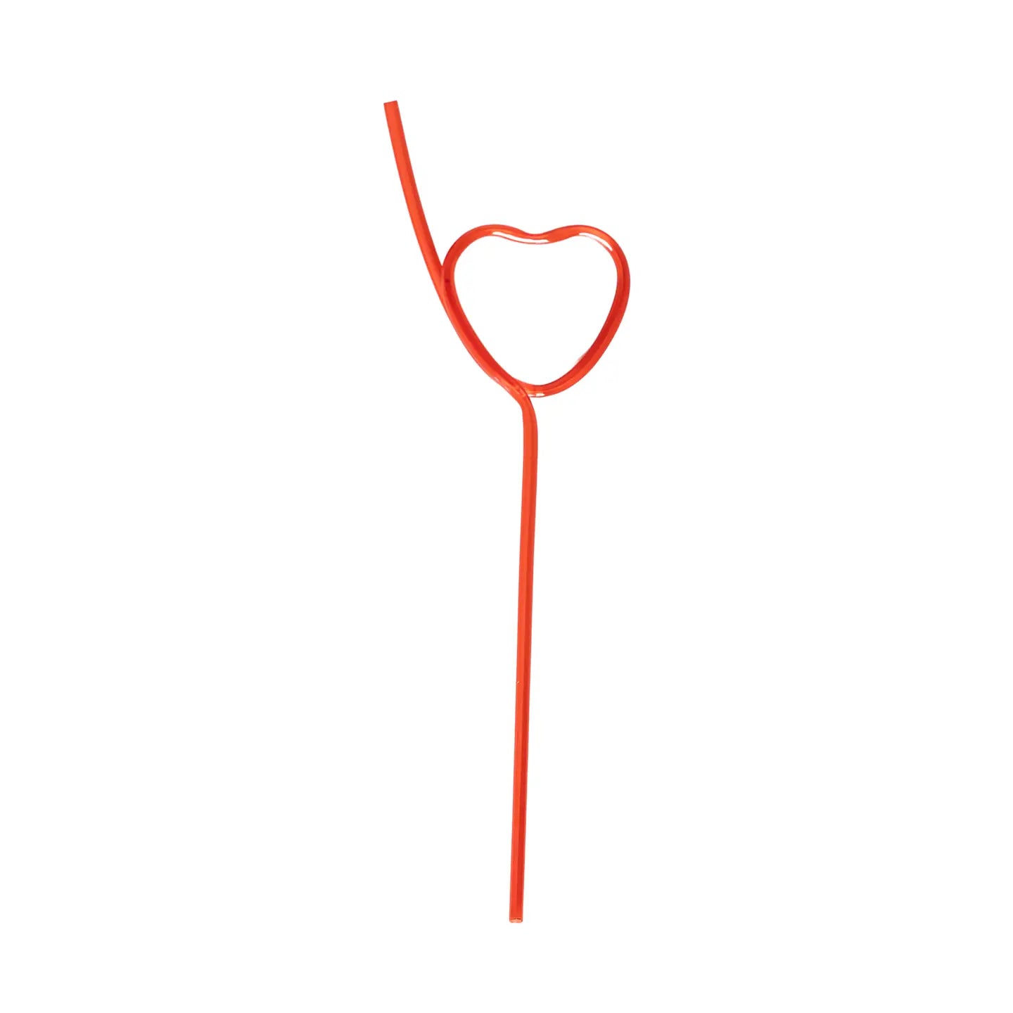 Red Heart Party Straw