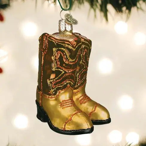 XM Cowboy Boots Ornament