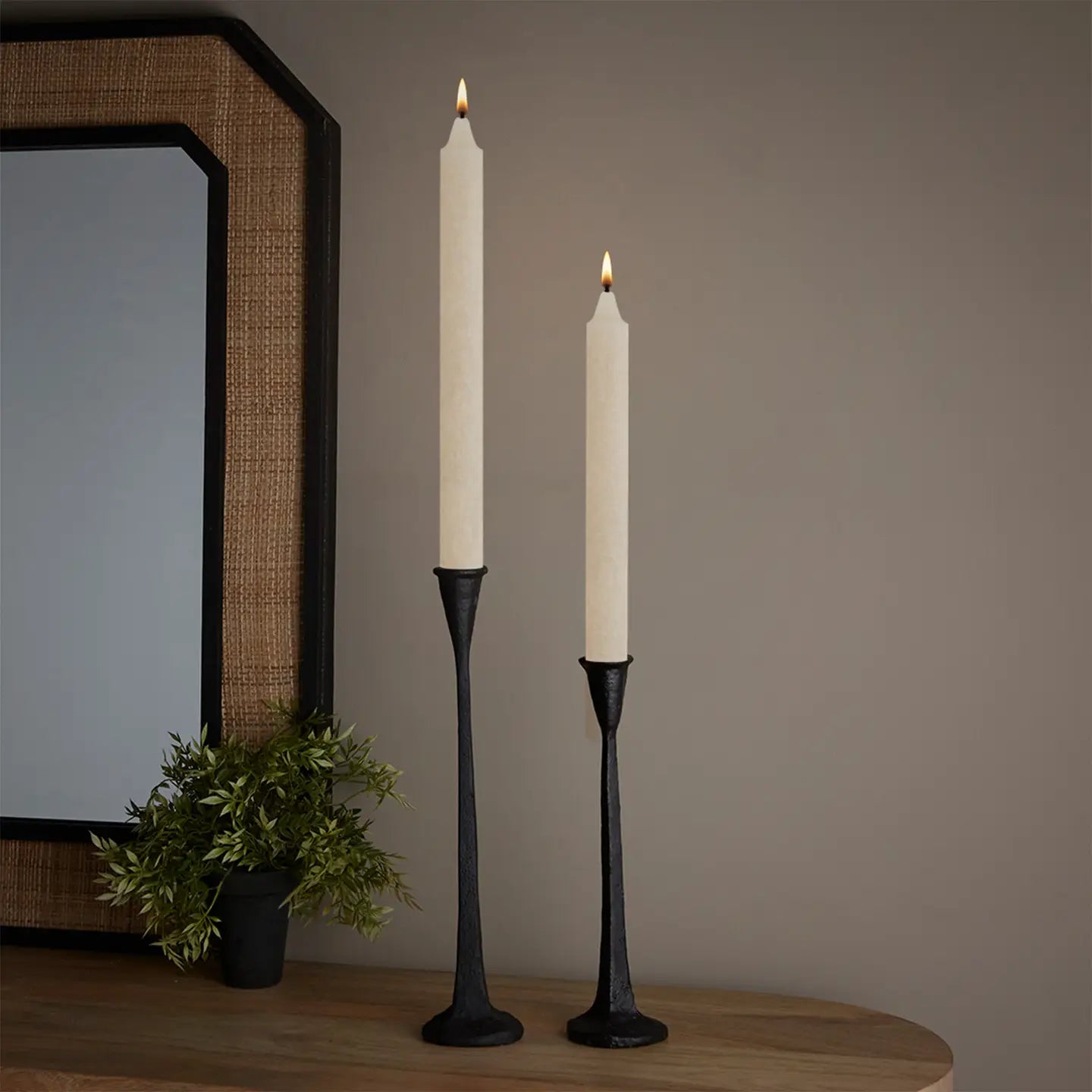 9" Timber Taper Candle