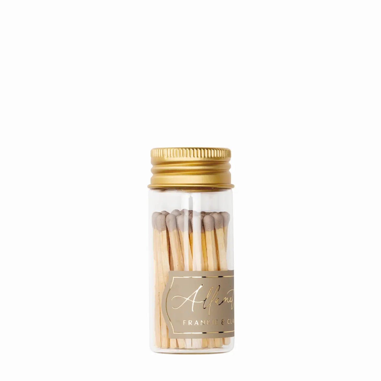 Mini Glass Allumette Match Jars