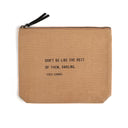 Colored Canvas Zip Pouch